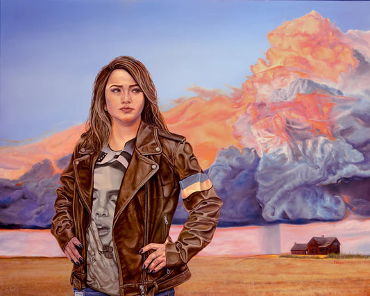 Unstable Atmosphere, Mark Kreger, 2023, oil on canvas, 48 x 60 in. / 121.92 x 152.4 cm.