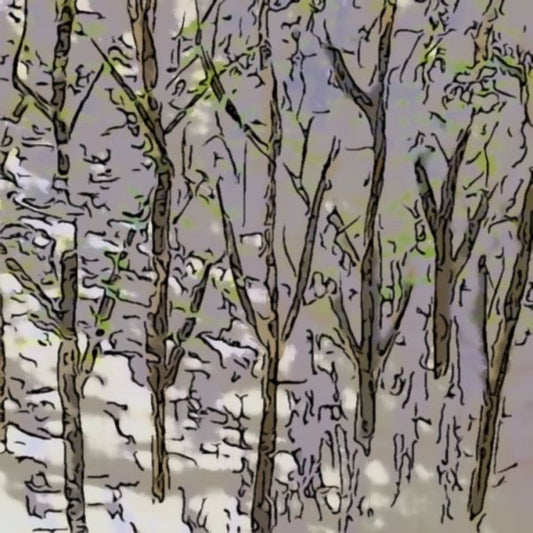 Wetland Becoming: Lavender Mist, 2026, mixed media, 20 x 16 in. / 50.8 x 40.64 cm.