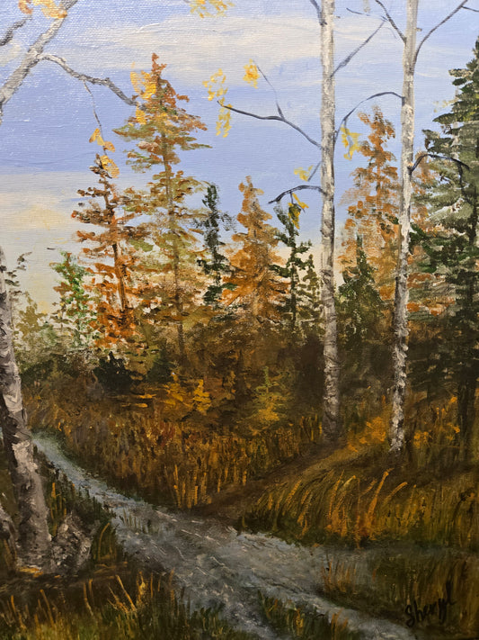 Edge of Summer, 2024, acrylic, 14 x 18 in. / 35.56 x 45.72 cm.