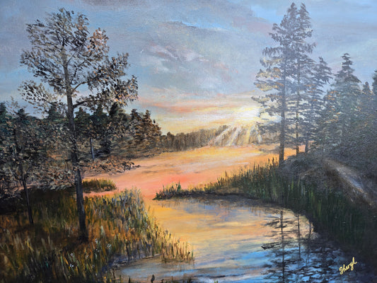 Dog Days of Summer, 2025, acrylics, 30 x 24 in. / 76.2 x 60.96 cm.