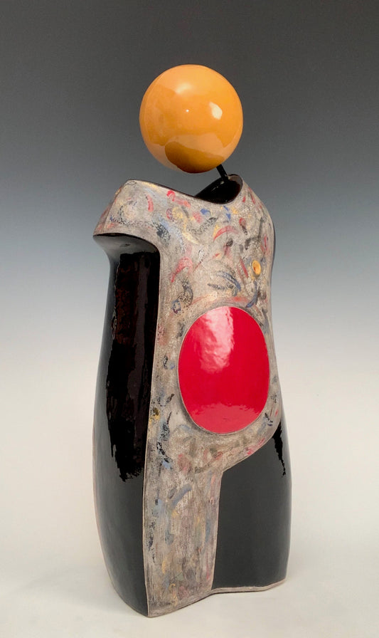 Kimiko, 2019, ceramic, 21 x 8 x 6 in. / 53.34 x 20.32 x 15.24 cm.