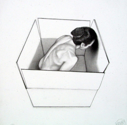 Patience, 2016, pencil on board, 6 x 6 in. / 15.24 x 15.24 cm.