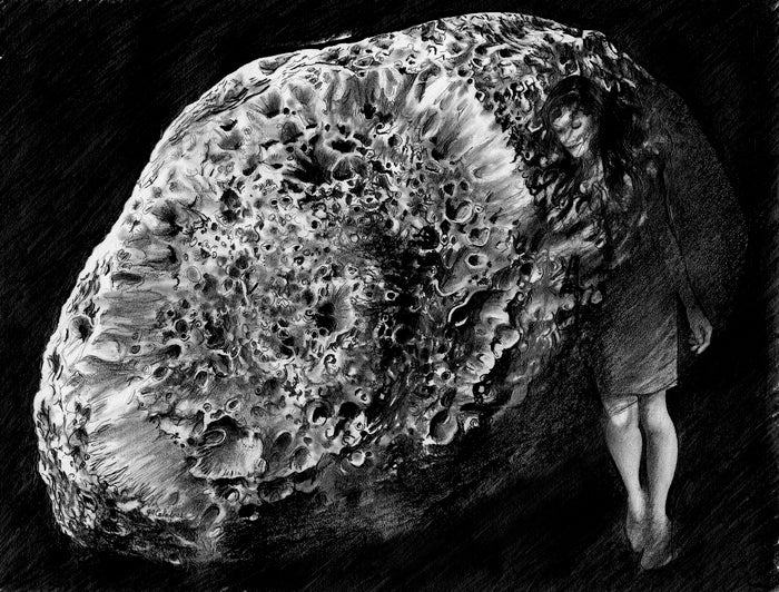 Hyperion-Walking in Rhythm, 2016, graphite pencil on paper, 16 x 20 in. / 40.64 x 50.8 cm.