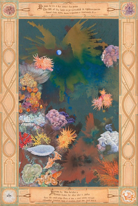 20% No Take: Saving the World's Coral Reefs, 2014, mixed aquamedia on canvas, 36 x 24 in. / 91.44 x 60.96 cm.