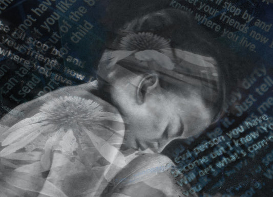 Alone, 2022, mixed media, 24 x 30 in. / 60.96 x 76.2 cm.