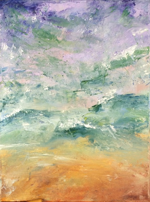 Surf: Cool 2 Warmscape II, 2016, oil on linen, 16 x 12 in. / 40.64 x 30.48 cm.