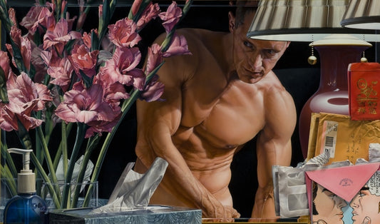 Reflections I, 2016, acrylic on panel, 28 x 47 in. / 71.12 x 119.38 cm.
