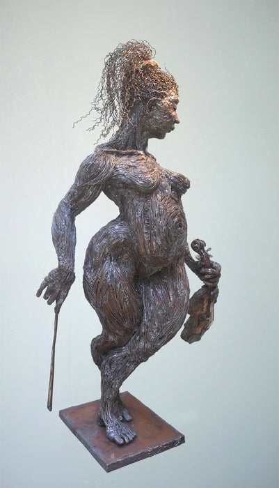 Violin, 2017, welded steel, 44 x 30 in. / 111.76 x 76.2 cm.