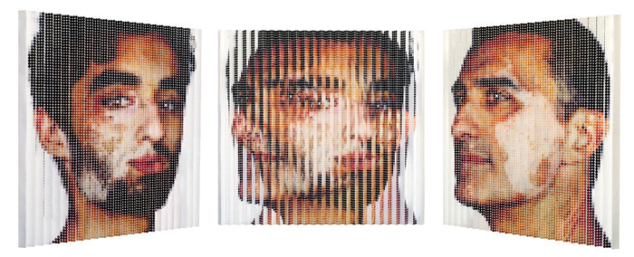 We Are Beautiful, 2022, chinese watercolor on paper, 42 x 42 in. / 106.68 x 106.68 cm.