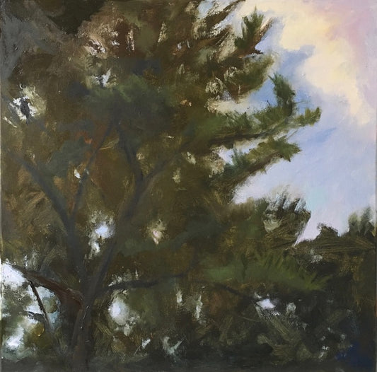 Pine Top III, 2019, oil on canvas, 24 x 24 in. / 60.96 x 60.96 cm.