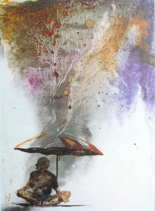 Tsunami Time, 1985, mixed media, 32 x 34 in. / 81.28 x 86.36 cm.