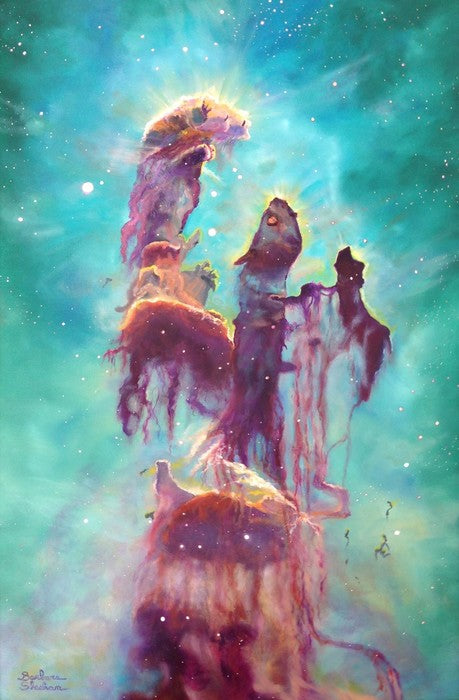 Pillars of Creation, 2015, oil on canvas, 37 x 25 in. / 93.98 x 63.5 cm.