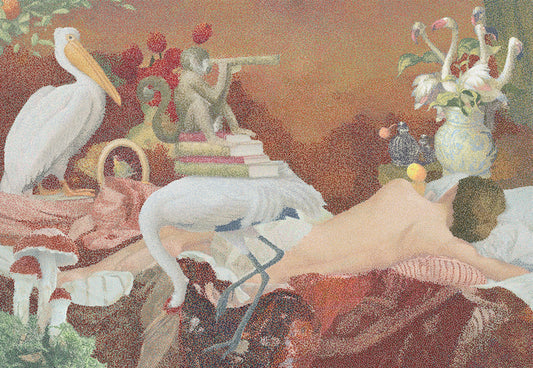 Perchance to Dream, 2019, mixed media, 23 x 15 in. / 58.42 x 38.1 cm.