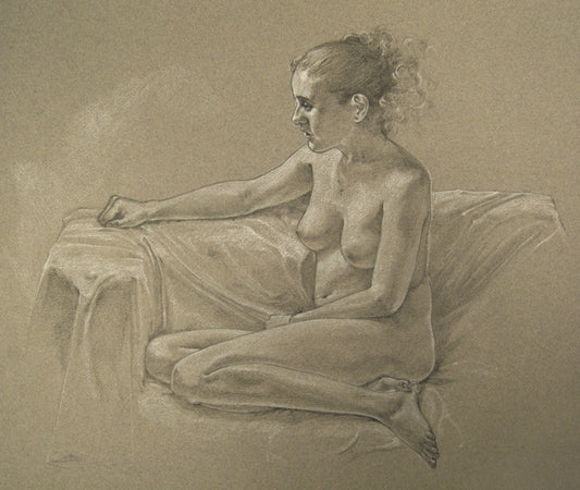 Maggie, 2022, prisma pencil, 12 x 15 in. / 30.48 x 38.1 cm.