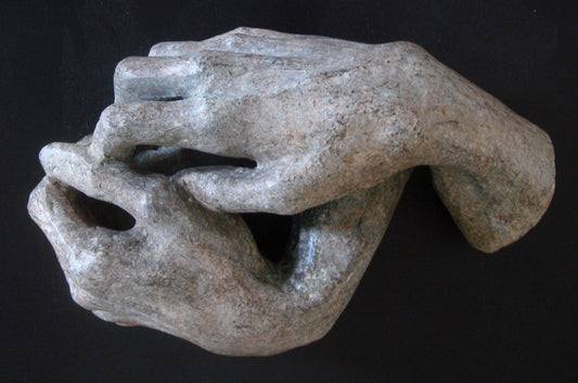 Letting Go, 2015, bronze sculpture, 6 x 12 x 4 in. / 15.24 x 30.48 x 10.16 cm.