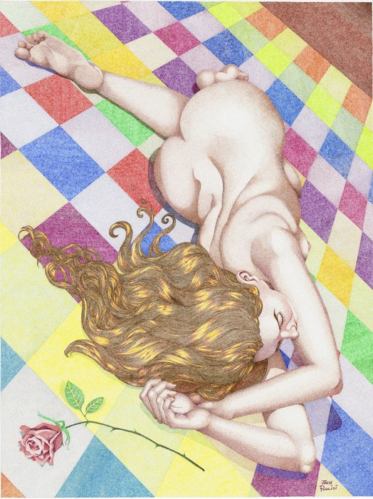 Patchwork Dreams, 2017, pen and ink, 26 x 28 in. / 66.04 x 71.12 cm.