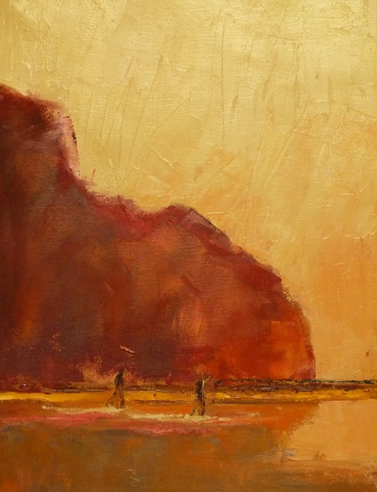 Dusk at Tennessee Valley Beach, 2020, oil, 16 x 12 in. / 40.64 x 30.48 cm.