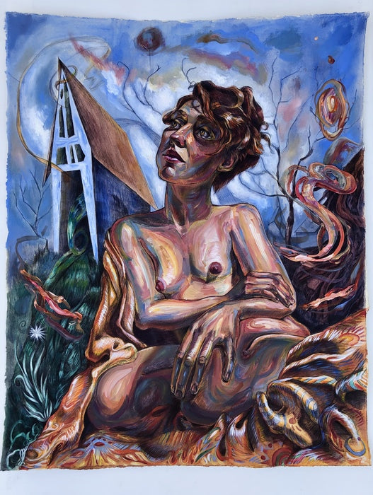 My Home is Where I Make It, 2020, mixed media, 36 x 24 in. / 91.44 x 60.96 cm.