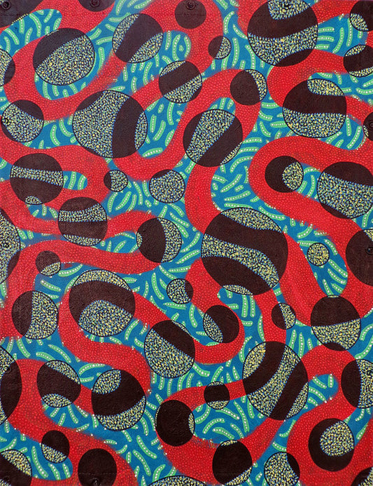 BOAZ, 2019, polymers on canvas, 48 x 36 in. / 121.92 x 91.44 cm.