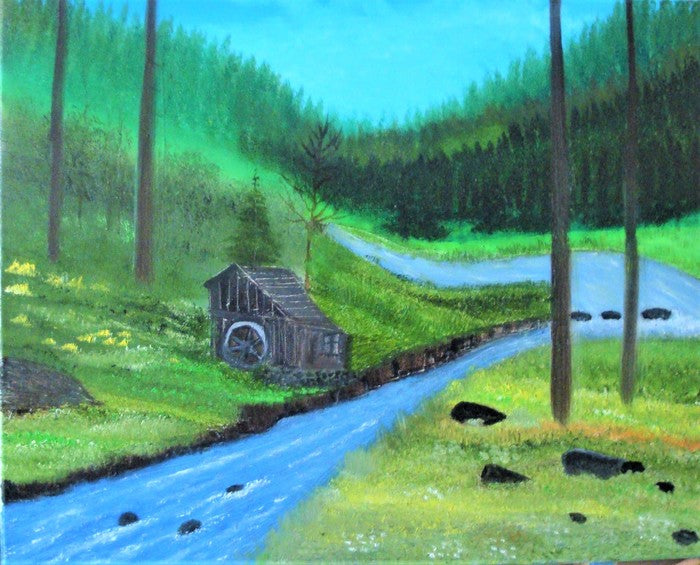 The Old Mill, 2019, oil, 20 x 16 in. / 50.8 x 40.64 cm.