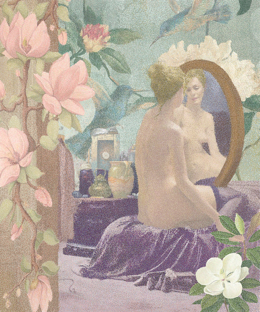 Mirror's Reflection, 2020, digital painting, 25 x 23 in. / 63.5 x 58.42 cm.