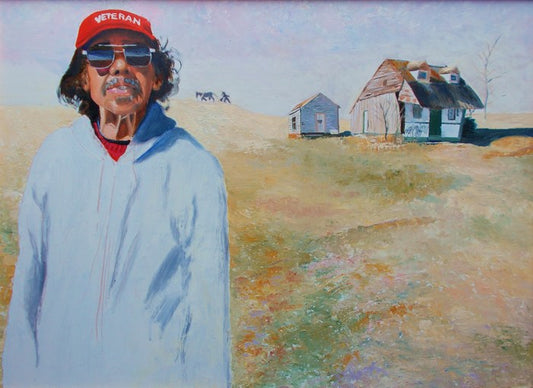 Harvey, WWII Vet, 2020, oil, 24 x 18 in. / 60.96 x 45.72 cm