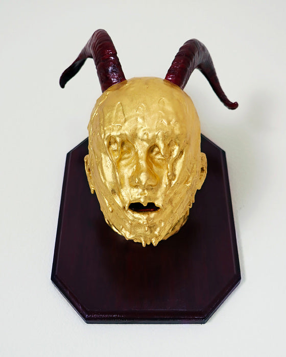 Gold Digger, 2020, mixed media, 13 x 10 x 8 in. / 33.02 x 25.4 x 20.32 cm.