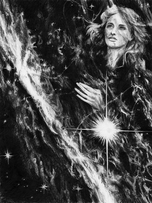 Stairway to Heaven, 2024, graphite pencil on paper, 20 x 16 in. / 50.8 x 40.64 cm.