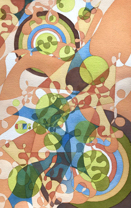 Renewing, 2021, watercolor, 21 x 13 in. / 53.34 x 33.02 cm.