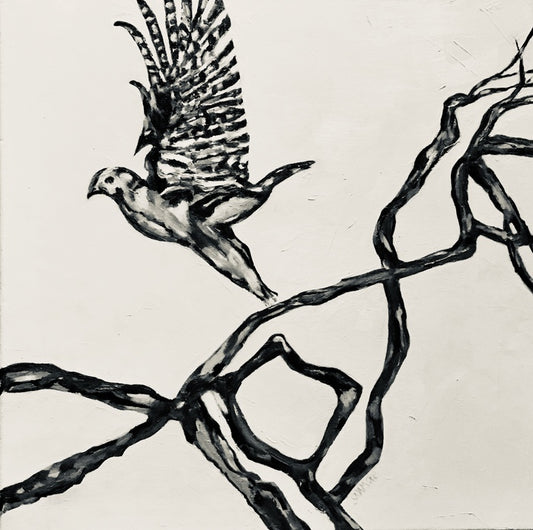 Lift Off, 2021, oil on canvas, 22 x 22 in. / 55.88 x 55.88 cm.