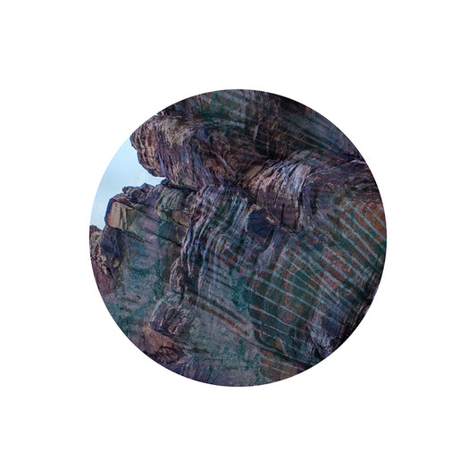 Nevada Boulder Rocks, 2021, mixed media, 20 x 20 in. / 50.8 x 50.8 cm.