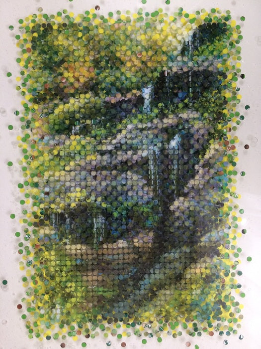 Catawba Falls #19.01, 2022, mixed media, 20 x 15 in. / 50.8 x 38.1 cm.