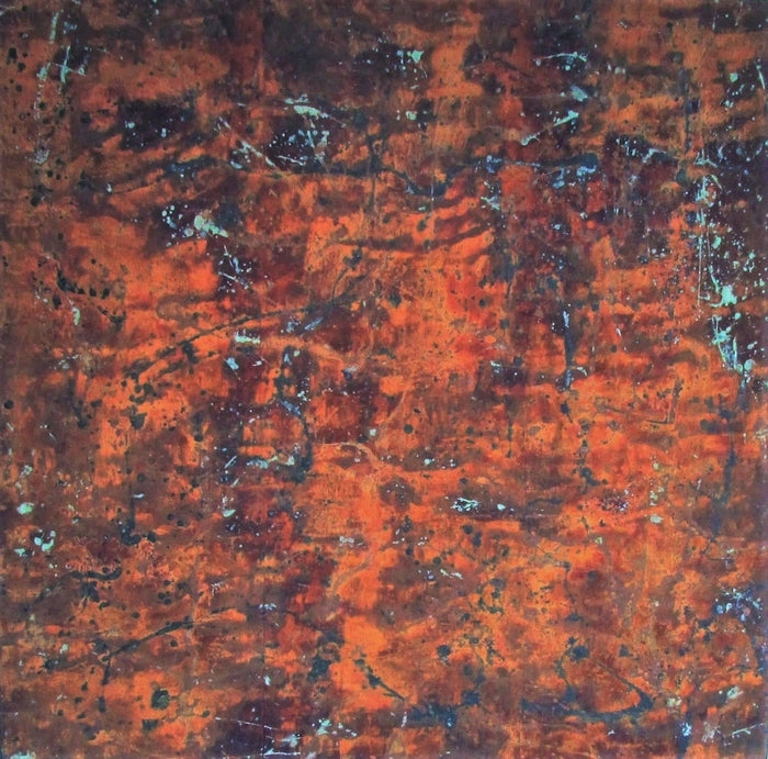 The Persistence of Patina, 2018, mixed media, 36 x 36 in. / 91.44 x 91.44 cm.