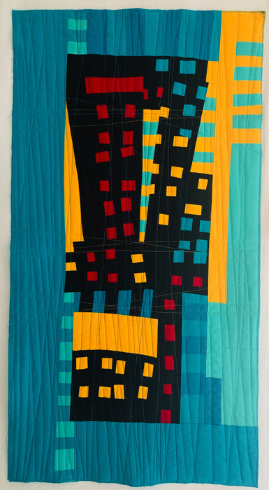 Compartments #33, 2021, fiber, 40 x 21 in. / 101.6 x 53.34 cm.