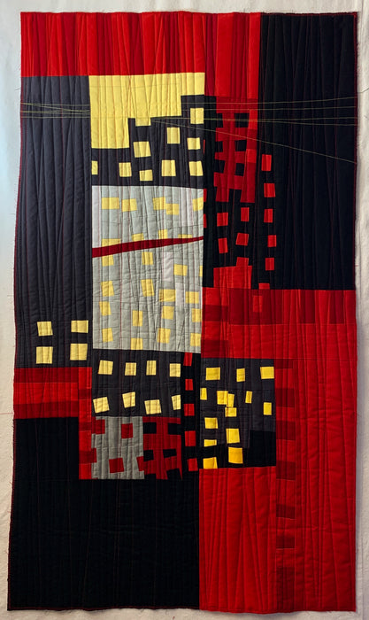 Compartments #34, 2021, fiber, 40 x 23 in. / 101.6 x 58.42 cm.