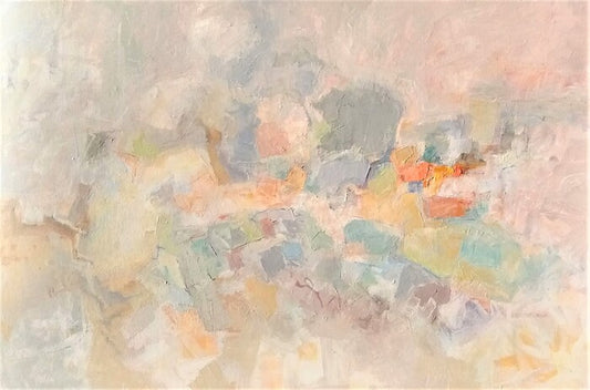 MOJAVE REVERIE, 2021, acrylic and oil on canvas, 36 x 54 in. / 91.44 x 137.16 cm.