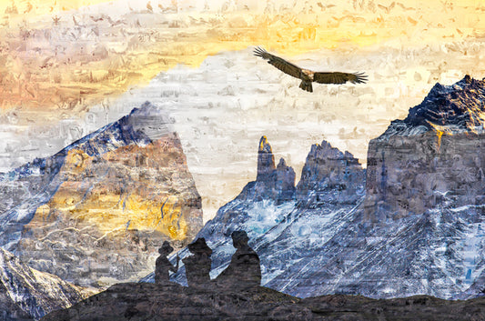 Observing the Observers, 2021, photo composite, 25 x 35 in. / 63.5 x 88.9 cm.