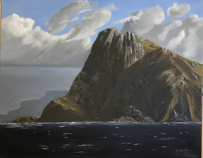 Rounding Cape Horn, Chile, 2021, oil on canvas, 20 x 24 in. / 50.8 x 60.96 cm.