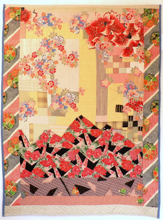 Mountain Blossoms Pursue the Rising Sun, 1995, mixed media, 72 x 56 in. / 182.88 x 142.24 cm.