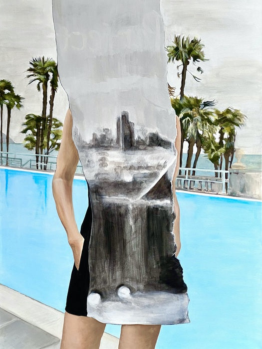 We Contain Multitudes, 2022, acrylic on canvas, 40 x 30 in. / 101.6 x 76.2 cm.