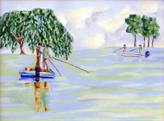 Saturday Morning, 2019, oil, 9 x 12 in. / 22.86 x 30.48 cm.