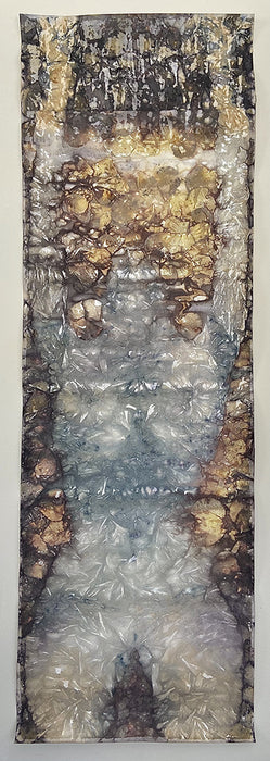 Ode to Ruth, 2022, mixed media, 45 x 15 in. / 114.3 x 38.1 cm.