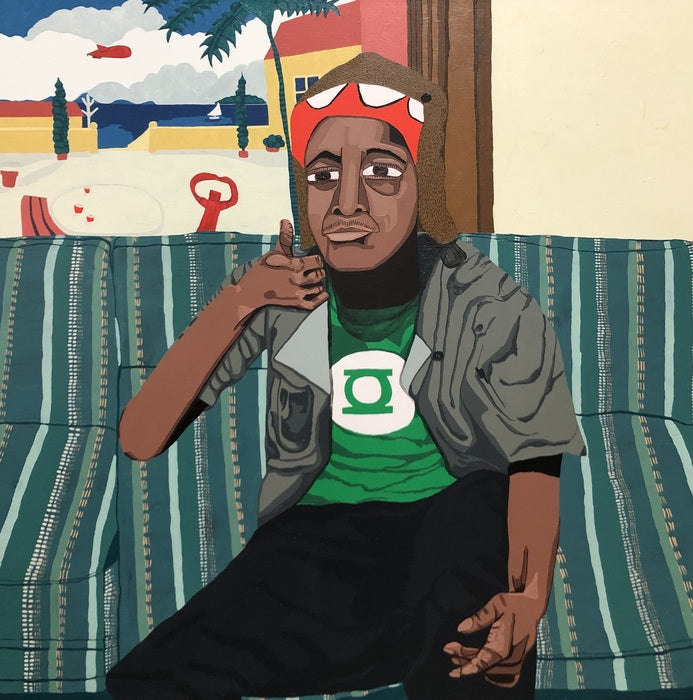 Good For You Buddy, 2022, acrylic on canvas, 48 x 48 in. / 121.92 x 121.92 cm.