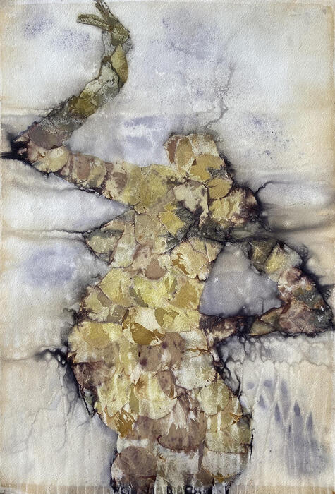 Juno, 2022, mixed media, 15 x 22 in. / 38.1 x 55.88 cm.