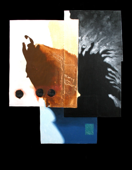 Entity 12, 2019, oil on canvas mounted on board, 47 x 42 in. / 119.38 x 106.68 cm.