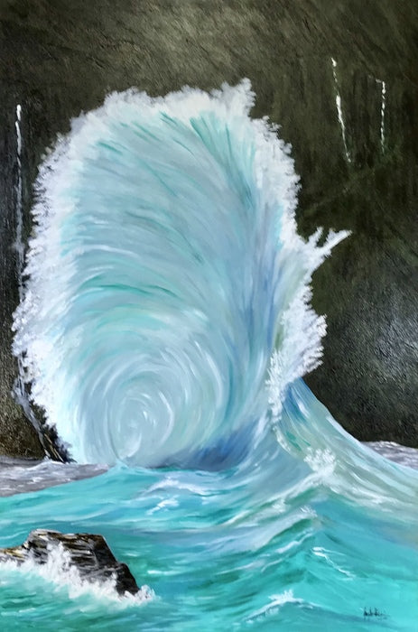 Power of the Sea, 2019, oil on canvas, 36 x 24 in. / 91.44 x 60.96 cm.