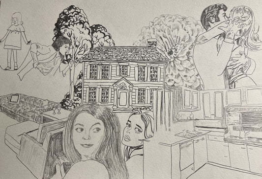 Untitled, 2024, pencil on paper, 12 x 18 in. / 30.48 x 45.72 cm.