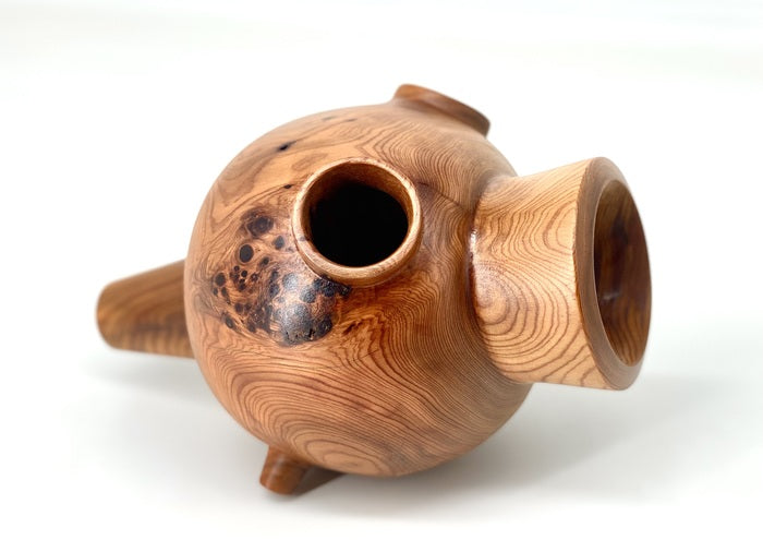 Family Gathered, 2022, wood, 12 x 20 x 12 in. / 30.48 x 50.8 x 30.48 cm.