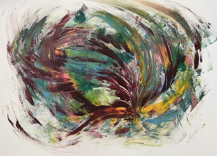 Dynamism, 2022, acrylic on watercolor paper, 22 x 30 in. / 55.88 x 76.2 cm.