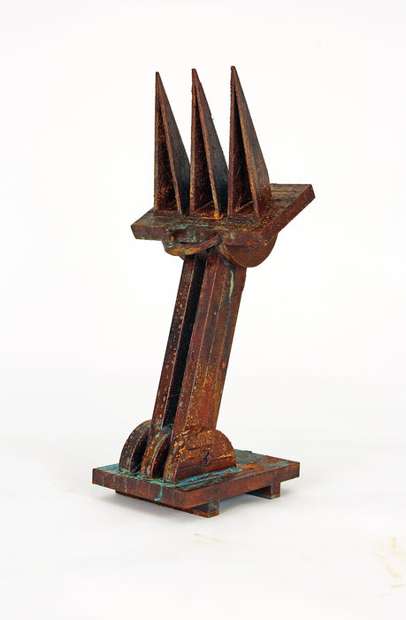 Sensor Device No 5, 2022, 3D print and metal coating, 10 x 3.5 x 5 in. / 25.4 x 8.89 x 12.7 cm.